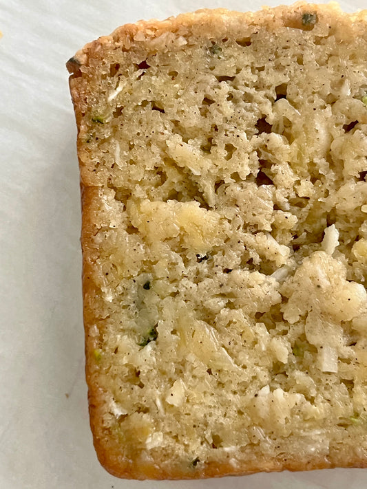 The Great Zucchini Heist (Pineapple Coconut Zucchini Loaf)