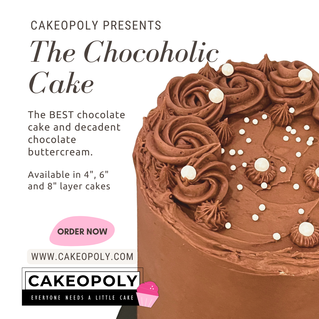 Chocoholic birthday cake available for dessert delivery, corporate events, gift baskets and catering in Woodland Hills, Thousand Oaks and Westlake Village, CA.